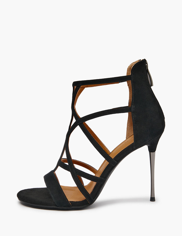 Черные женские босоножки MASCOTTE 100-516911-0602 | ракурс 1