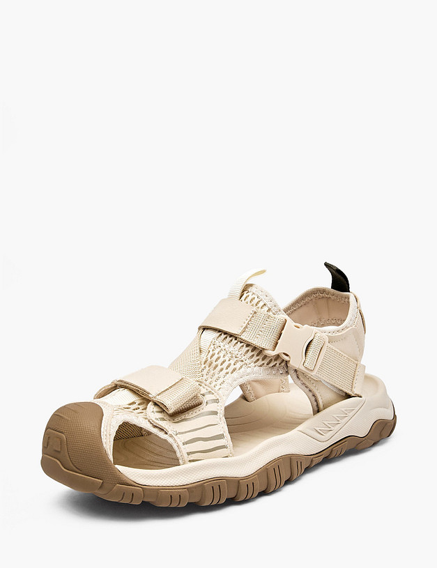 Молочные детские сандалии MASCOTTE 234-617221-0201 | ракурс 2