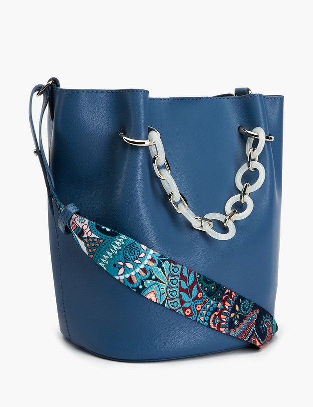 Синяя женская сумка MASCOTTE 671-2117-603 | ракурс 3