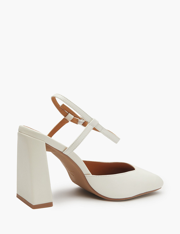 Белые женские туфли MASCOTTE 126-511311-6558M | ракурс 3 Белые женские туфли MASCOTTE 126-511311-6558M | ракурс 3