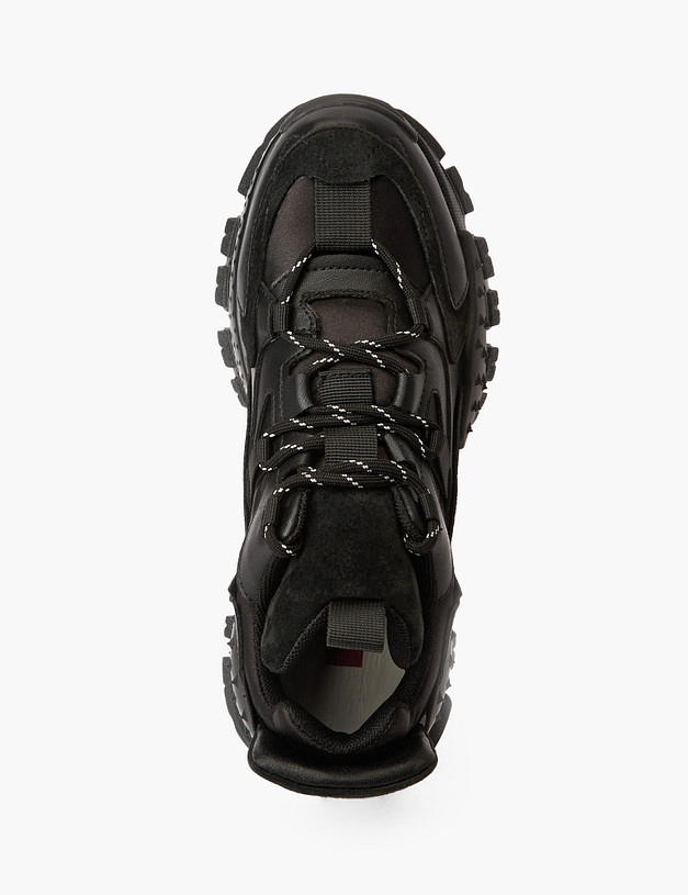 Черные женские кроссовки на массивной подошве MASCOTTE 234-223221-0602 | ракурс 4 Черные женские кроссовки на массивной подошве MASCOTTE 234-223221-0602 | ракурс 4