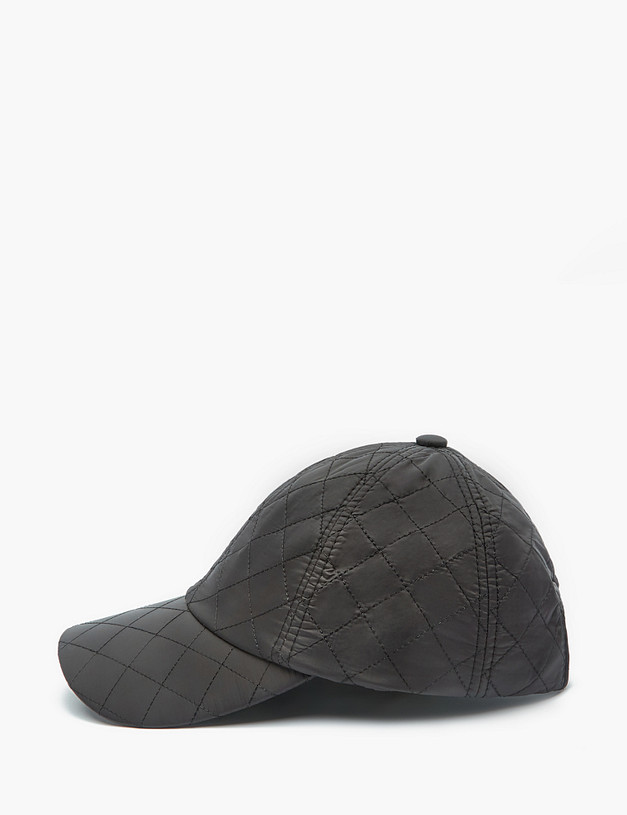 Черная стеганая кепка MASCOTTE 746-2202-2402 | ракурс 2 Черная стеганая кепка MASCOTTE 746-2202-2402 | ракурс 2