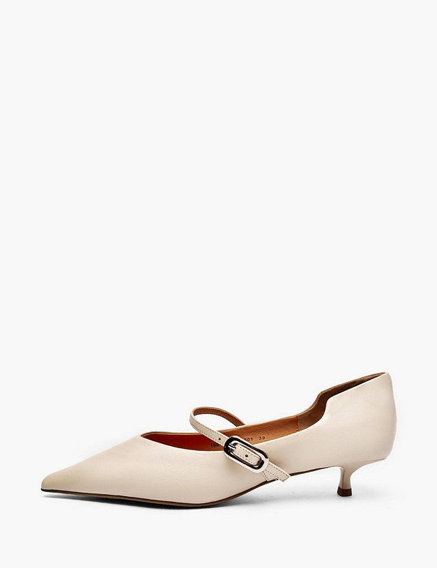 Молочные женские туфли Мэри Джейн MASCOTTE 100-514612-0501 | ракурс 1