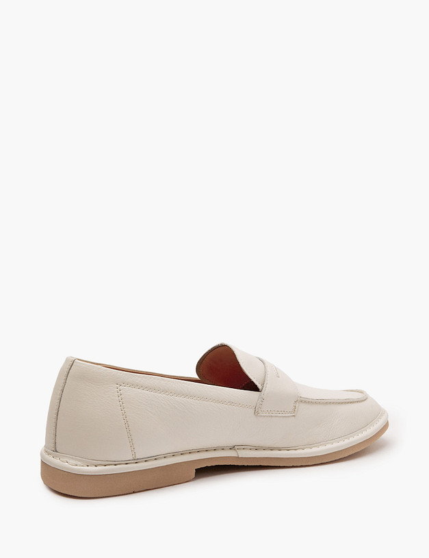 Молочные мужские лоферы MASCOTTE 22-511811-0101 | ракурс 5