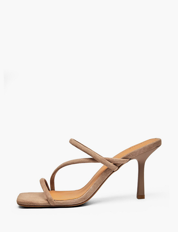 Серо-бежевые женские сабо MASCOTTE 234-611491-4699M | ракурс 1