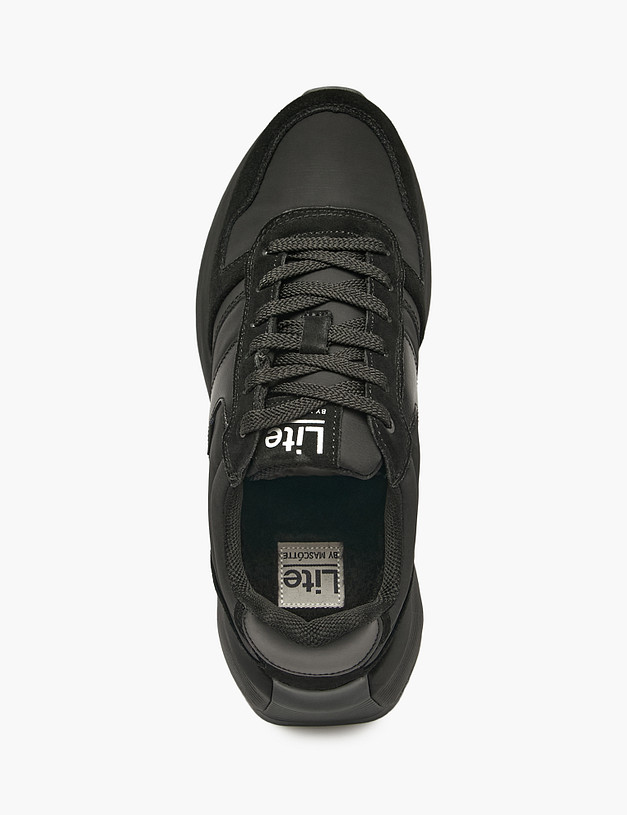 Черные мужские зимние кроссовки MASCOTTE 189-521551-0202 | ракурс 4