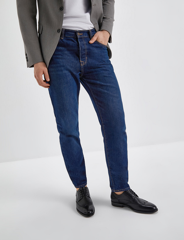 Черные кожаные мужские броги MASCOTTE 128-310715-0102 | ракурс 1 Черные кожаные мужские броги MASCOTTE 128-310715-0102 | ракурс 1