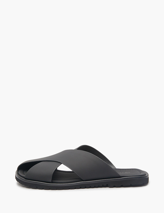 Черные мужские сабо MASCOTTE 128-511962-8134M | ракурс 1 Черные мужские сабо MASCOTTE 128-511962-8134M | ракурс 1