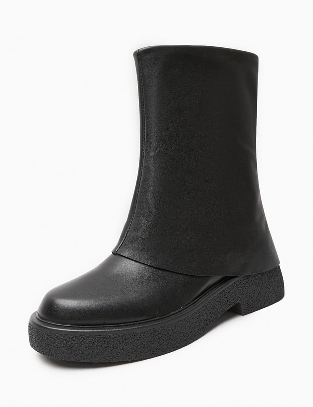 Черные женские полусапоги MASCOTTE 233-4244022-3100M | ракурс 5