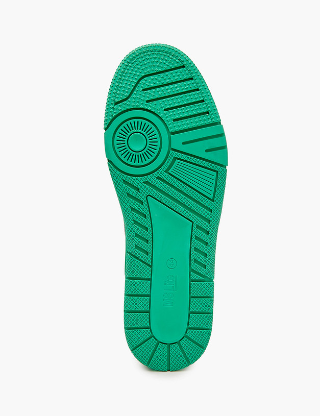 Бело-зеленые мужские кеды MASCOTTE 128-323621-0601/04 | ракурс 7