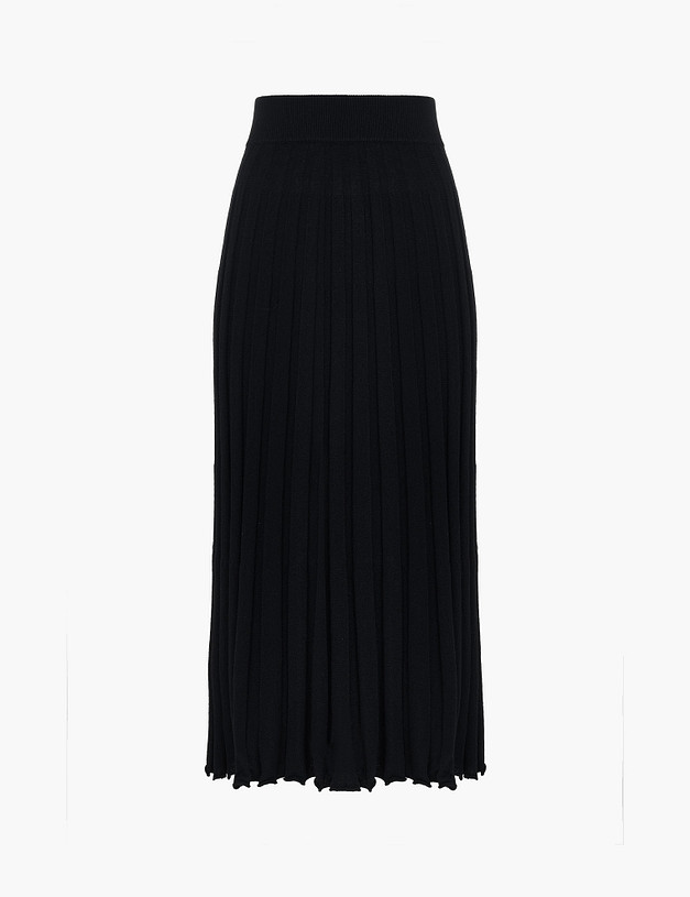 Черная женская юбка из шерсти MASCOTTE 852-4222-502 | ракурс 6 Черная женская юбка из шерсти MASCOTTE 852-4222-502 | ракурс 6