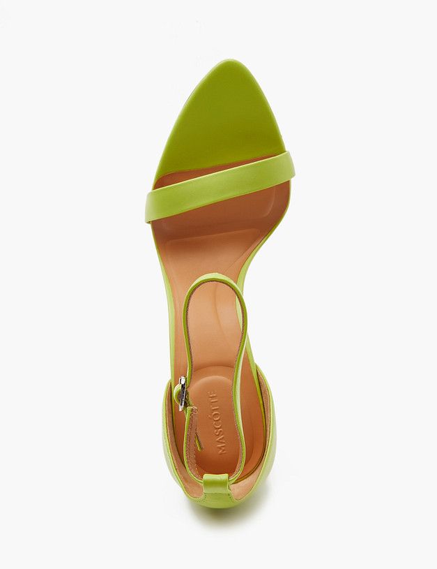 Зеленые женские босоножки MASCOTTE 175-4123011-6547M | ракурс 4