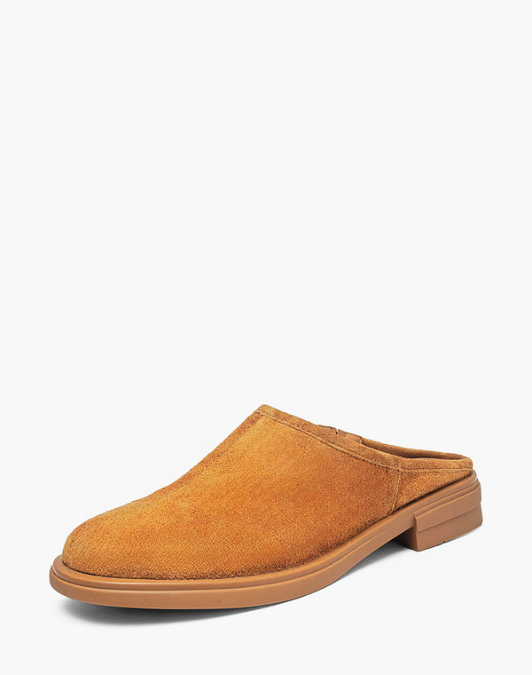 78-511011-0618 Туфли летние женские велюр/нат.кожа рыж, Mascotte