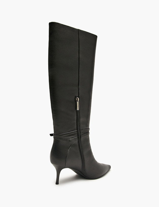 Черные женские сапоги MASCOTTE 126-526321-3100M | ракурс 3