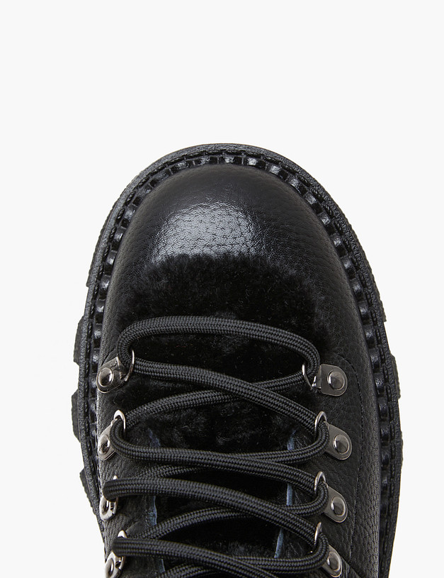 Черные женские зимние ботинки MASCOTTE 233-423231-0102 | ракурс 5