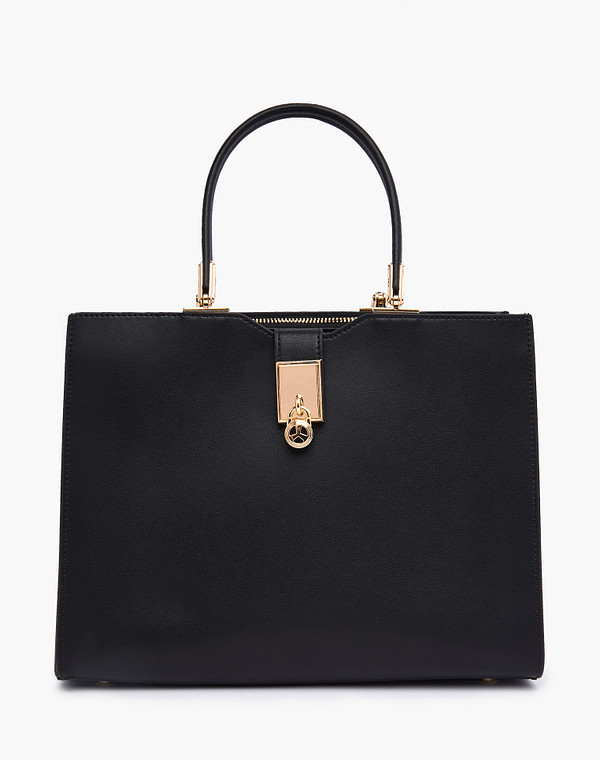 660-3111-602 Сумка женская кож.спилок-и.кожа/текстиль черн, M, Mascotte