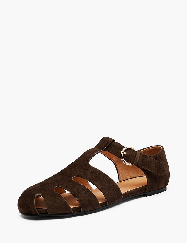 Коричневые женские сандалии MASCOTTE 234-611011-4680M | ракурс 2