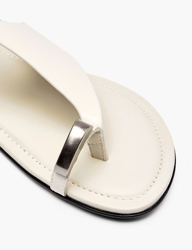 Молочные женские сандалии MASCOTTE 15-612211-0101 | ракурс 6