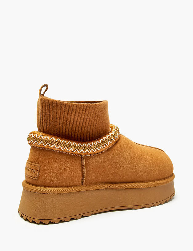 Рыжие женские угги MASCOTTE 234-520552-0208 | ракурс 3