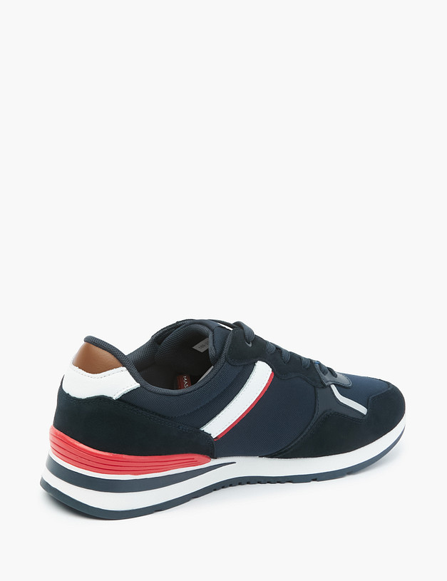 Синие мужские кроссовки с акцентами MASCOTTE 189-2114523-0203 | ракурс 4