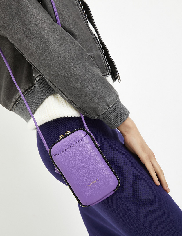 Сиреневая женская сумка MASCOTTE 610-3101-607 | ракурс 1