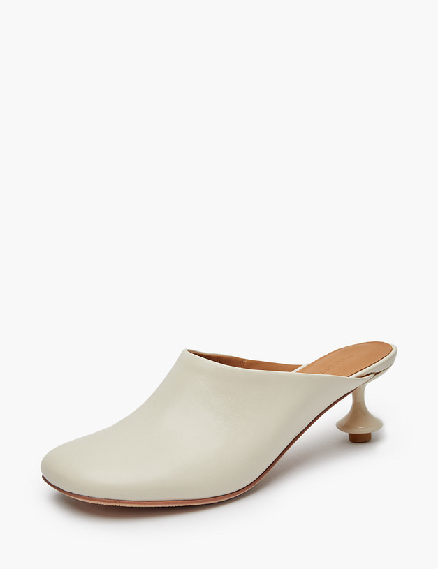 Молочные женские мюли MASCOTTE 15-511911-0501 | ракурс 2