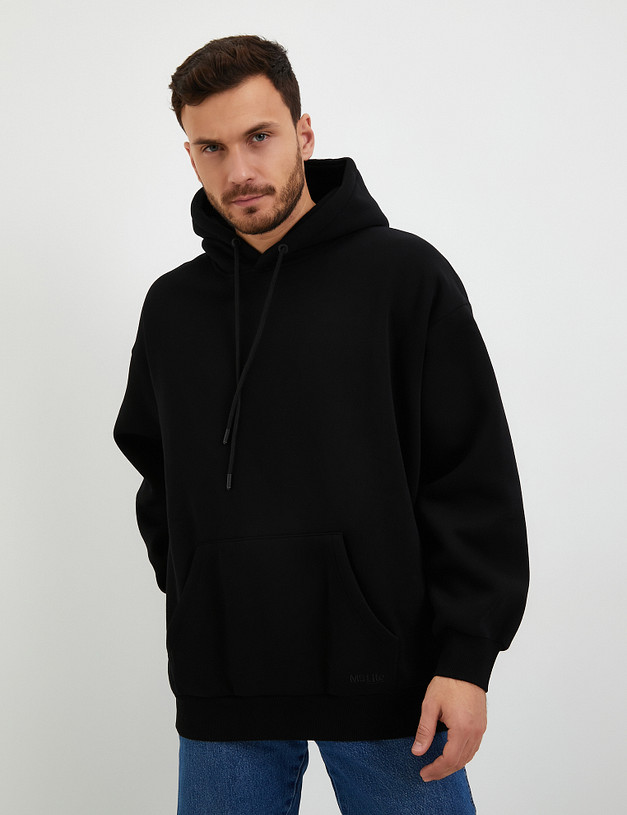 Черное мужское худи MASCOTTE 234-3360-2602 | ракурс 2
