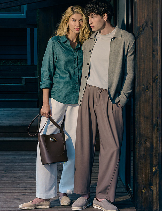 Бежевые мужские эспадрильи MASCOTTE 175-511721-0210 | ракурс 1 Бежевые мужские эспадрильи MASCOTTE 175-511721-0210 | ракурс 1