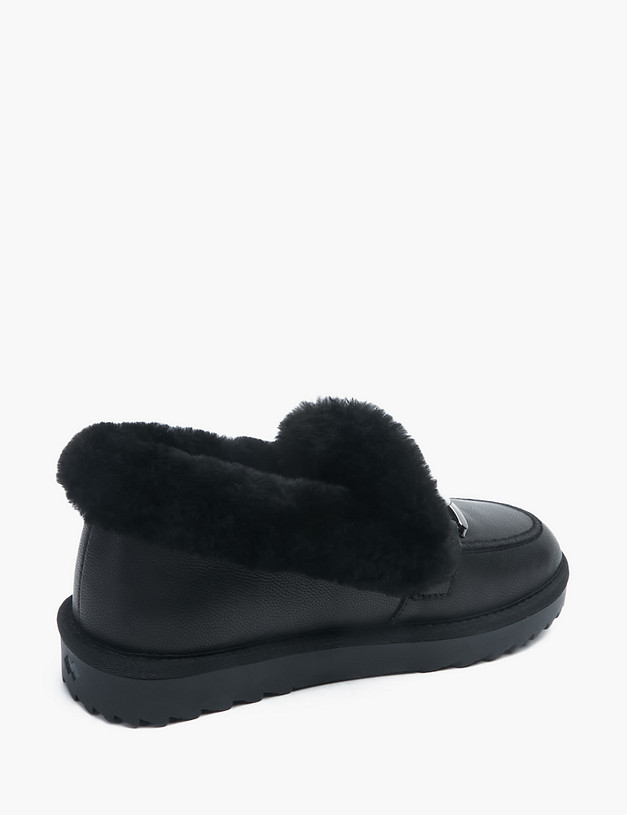 Черные женские угги с цепью MASCOTTE 234-12251339-0102 | ракурс 3