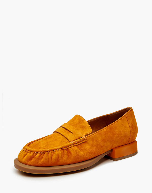 172-4122212-4641M Туфли женские велюр/нат.кожа оранж, Mascotte