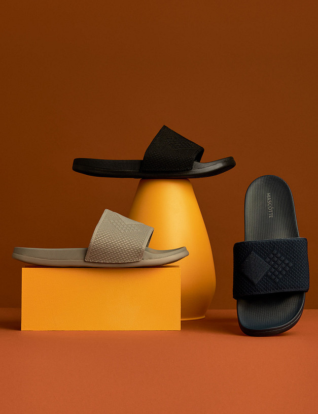 Серые мужские сабо MASCOTTE 151-310422-0210 | ракурс 1