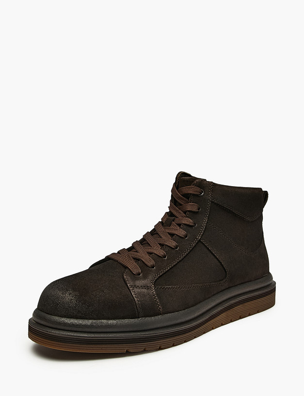 Коричневые мужские зимние ботинки MASCOTTE 22-520731-0209 | ракурс 2