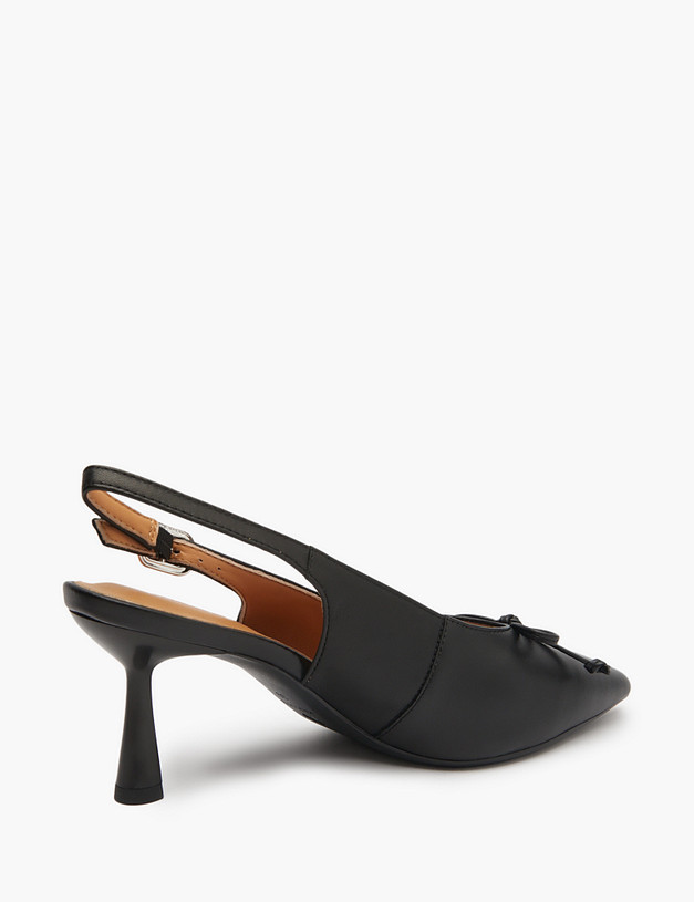 Черные женские туфли с бантиком MASCOTTE 94-5164813-3501M | ракурс 3