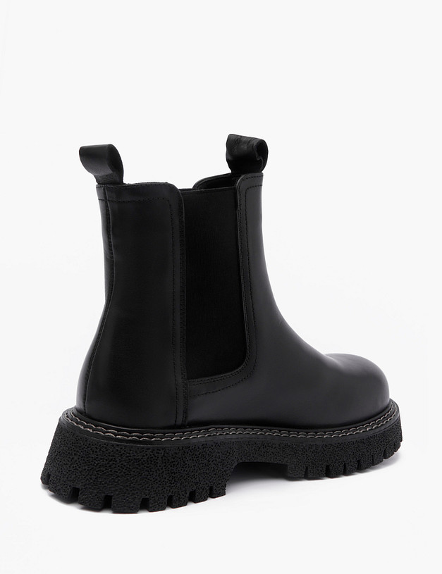 Черные женские челси MASCOTTE 58-225921-0102 | ракурс 3