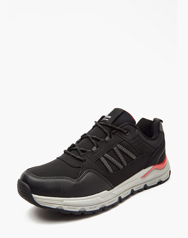 189-322221-0602 Полуботинки для активного отдыха мужские кож.спилок-текстиль/текстиль черн, Mascotte Lite