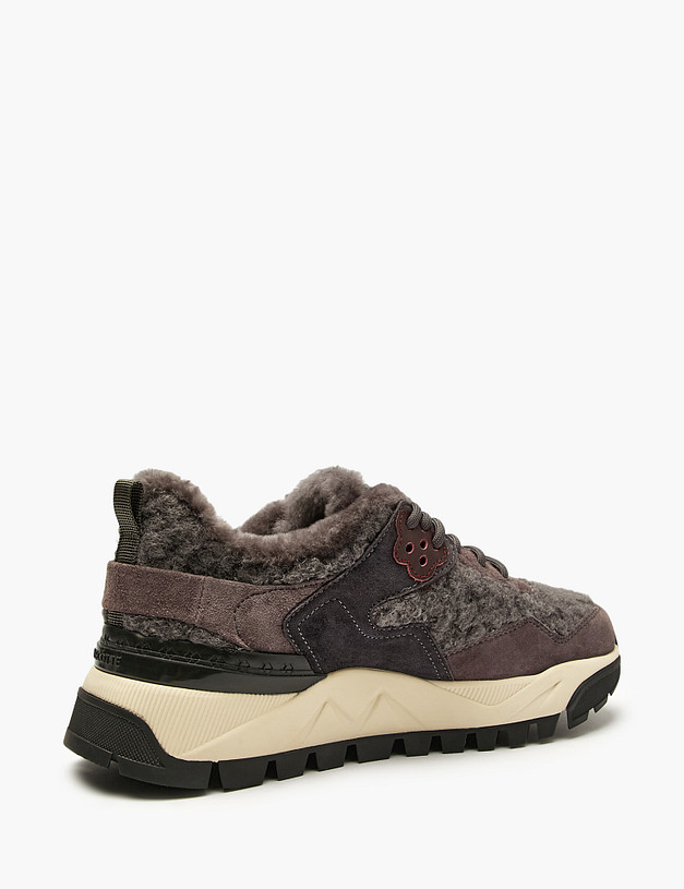 Серые женские зимние кроссовки MASCOTTE 22-5241436-4688M | ракурс 5