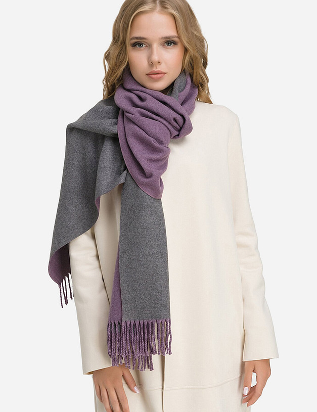 Фиолетовый женский платок MASCOTTE 700-0213-2407 | ракурс 3