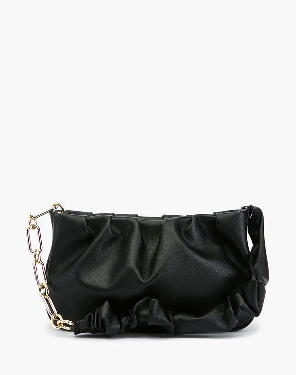 669-2106-102 Сумка женская кож.спилок/текстиль черн, S, Mascotte