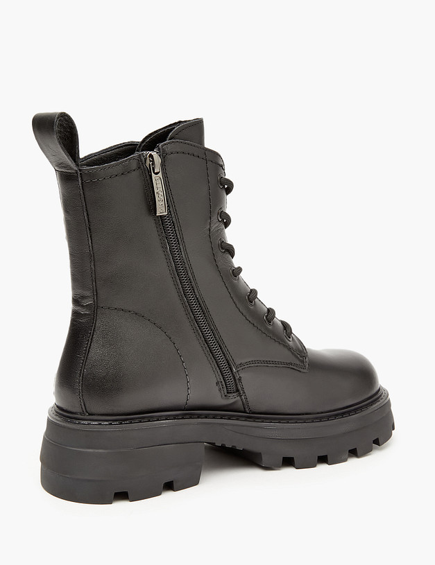 Черные женские зимние ботинки из кожи MASCOTTE 58-321931-7100M | ракурс 3