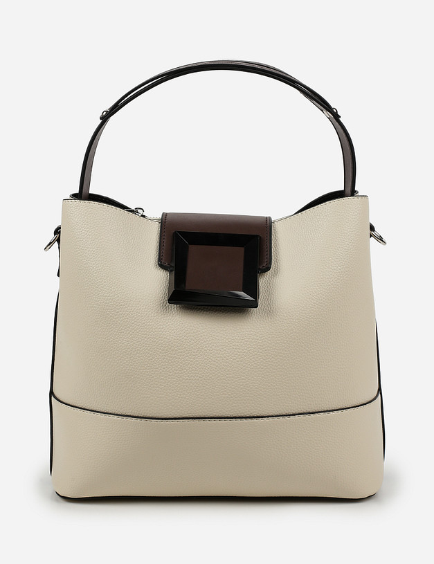 Молочная женская сумка MASCOTTE 610-1101-601 | ракурс 2 Молочная женская сумка MASCOTTE 610-1101-601 | ракурс 2