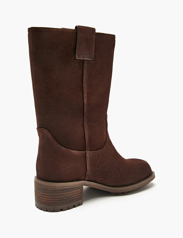 Коричневые женские полусапоги MASCOTTE 175-5280532-4696M | ракурс 3