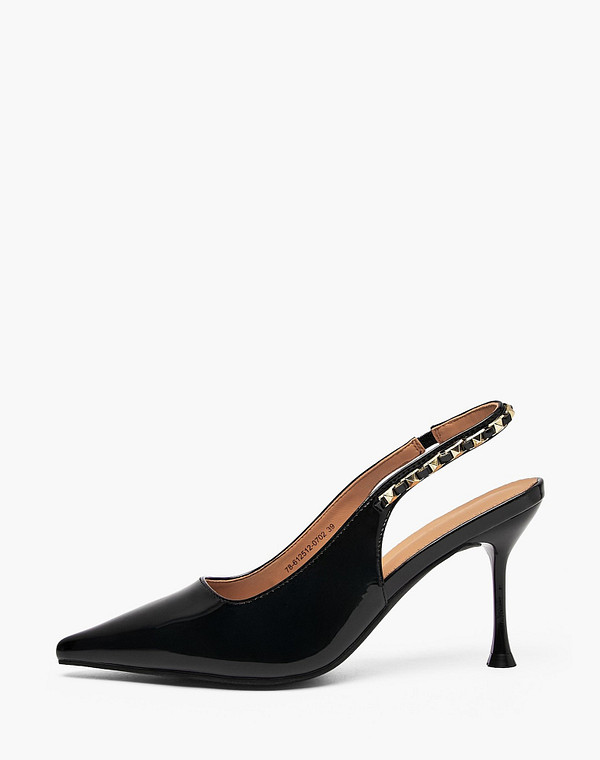 78-612512-0702 Туфли летние женские лак.кожа/нат.кожа черн, Mascotte