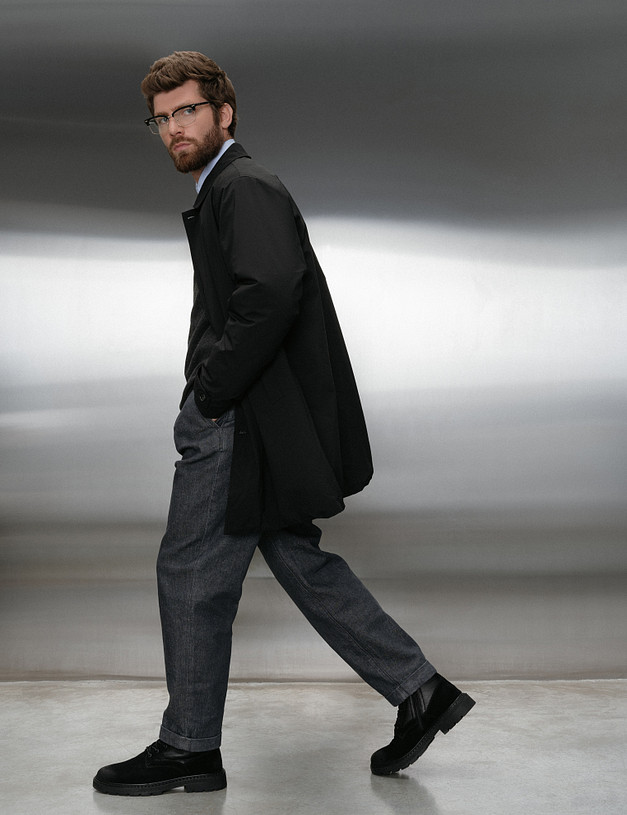 Черные мужские зимние ботинки MASCOTTE 22-521031-3205M | ракурс 1