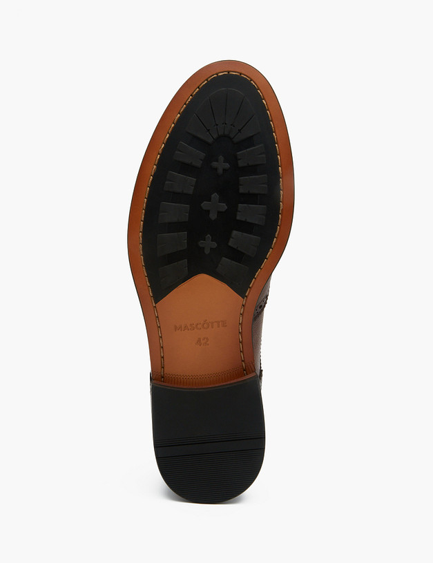Коричневые мужские броги MASCOTTE 128-313911-0109 | ракурс 6