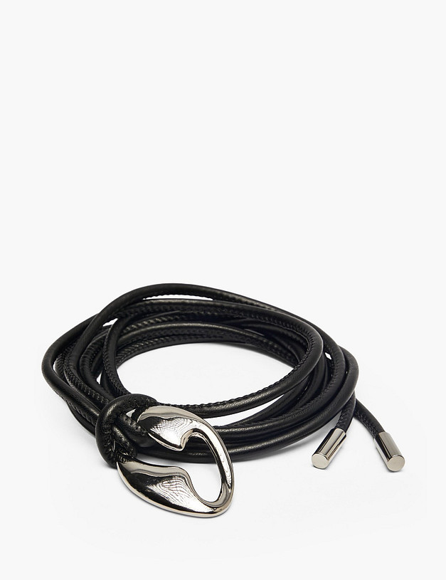 Черный женский ремень MASCOTTE 701-6103-602 | ракурс 1