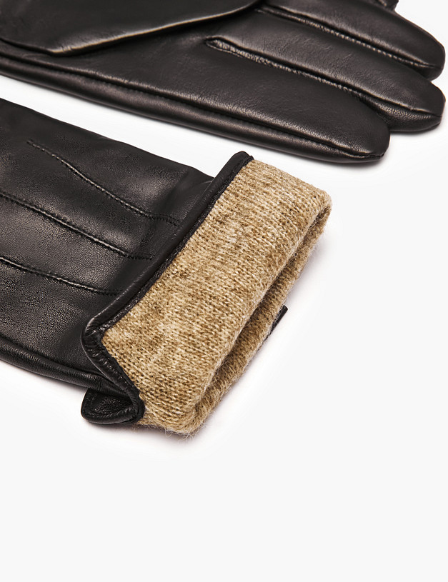 Черные женские перчатки MASCOTTE 709-1222-1002 | ракурс 4