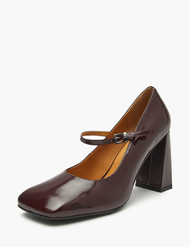 Бордовые женские туфли Мэри Джейн MASCOTTE 126-520611-0105 | ракурс 3