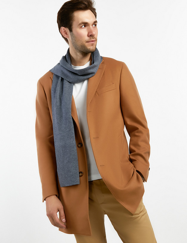 Серый мужской шарф MASCOTTE 766-2202-510 | ракурс 1