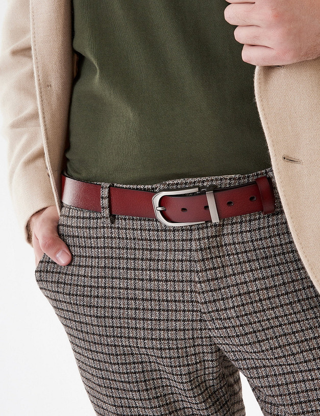 Коричневый мужской ремень MASCOTTE 701-0214-609 | ракурс 1