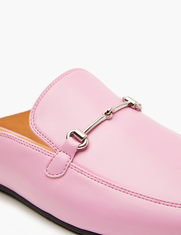 Розовые женские мюли из натуральной кожи MASCOTTE 172-4122111-6542M | ракурс 7